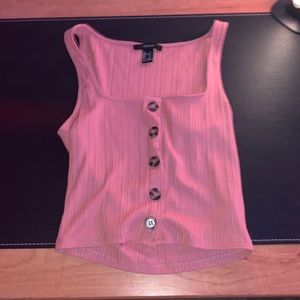 Forever 21 Crop Top Tank Top with Buttons❤️